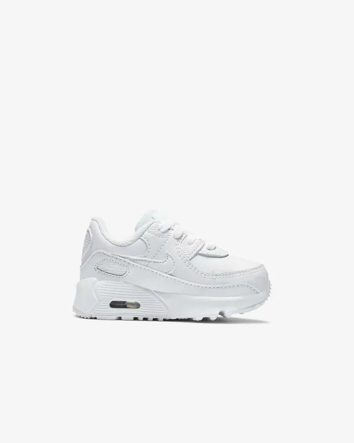 Baby and Toddler 03 Years Kids Nike Air Max 90 LTR Whitemetallic Silverwhitewhite