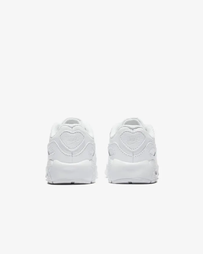 Baby and Toddler 03 Years Kids Nike Air Max 90 LTR Whitemetallic Silverwhitewhite
