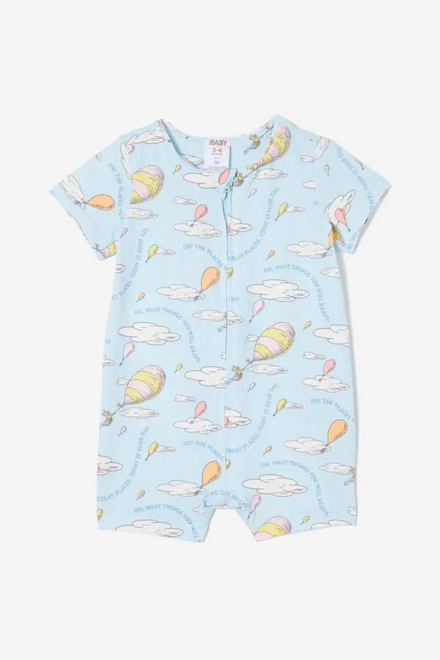 Baby Rompers and Bubbysuits Cotton On The Billie Short Sleeve Zip Romper License Lcn Drs Frosty Blueoh The Places Baby Rompers and Bubbysuits Cotton On The Billie Short Sleeve Zip Romper License Lcn Drs Frosty Blueoh The Places