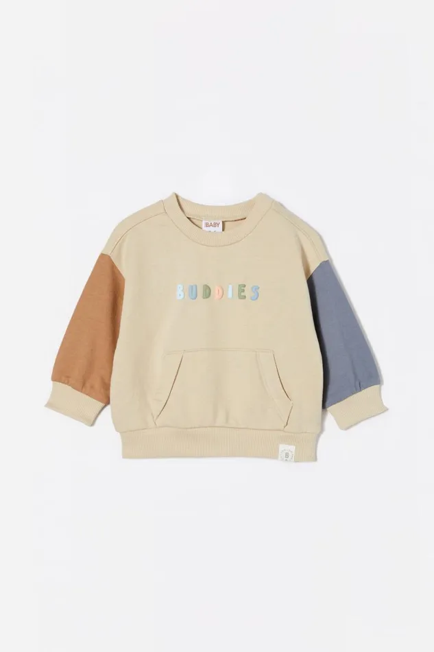 Baby Sweatshirts and Sweatpants Cotton On Alma Drop Shoulder Sweater Rainy Daybuddies Colourblock Baby Sweatshirts and Sweatpants Cotton On Alma Drop Shoulder Sweater Rainy Daybuddies Colourblock