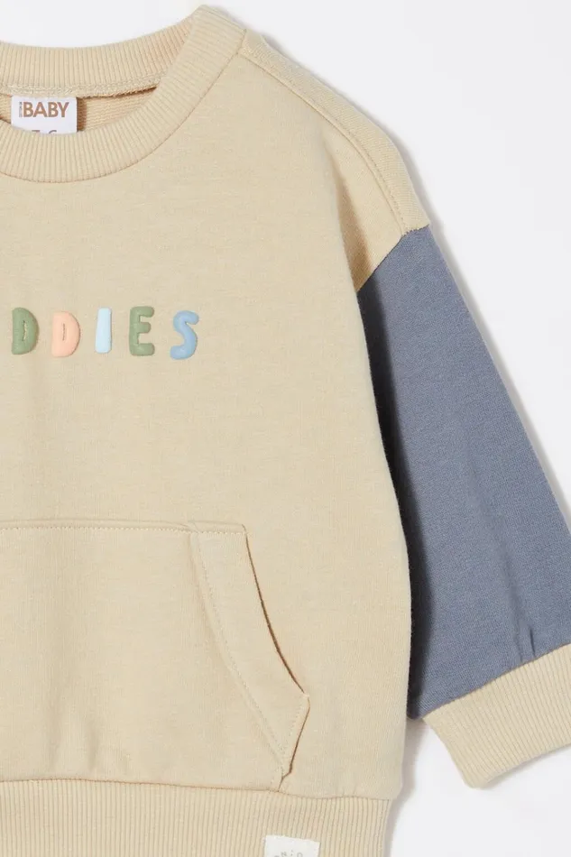 Baby Sweatshirts and Sweatpants Cotton On Alma Drop Shoulder Sweater Rainy Daybuddies Colourblock Baby Sweatshirts and Sweatpants Cotton On Alma Drop Shoulder Sweater Rainy Daybuddies Colourblock