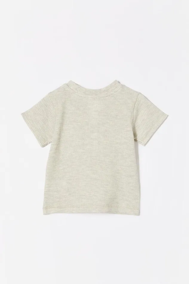 Baby Tops Jackets and Sweaters Cotton On Magnus Short Sleeve Placket Top Oatmeal Marle Baby Tops Jackets and Sweaters Cotton On Magnus Short Sleeve Placket Top Oatmeal Marle