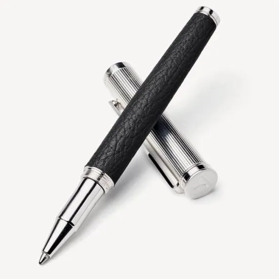 Ballpoint Pen Black Pebble Women Aspinal Of London Luxury Engraved Pens