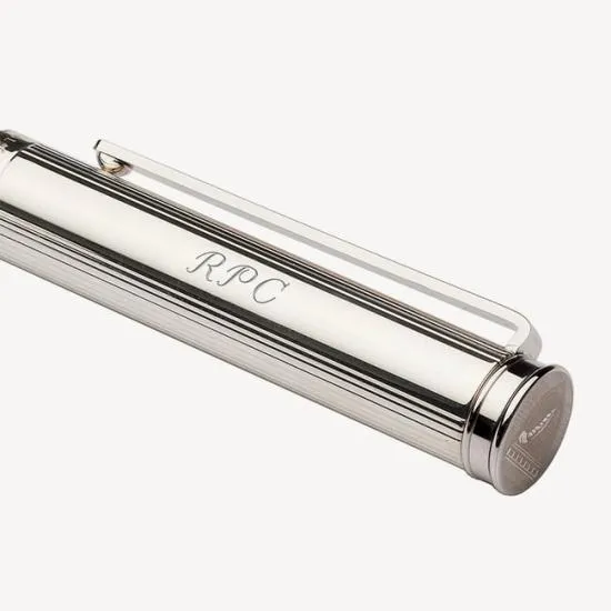 Ballpoint Pen Navy Pebble Women Aspinal Of London Luxury Engraved Pens