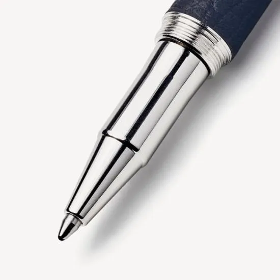 Ballpoint Pen Navy Pebble Women Aspinal Of London Luxury Engraved Pens
