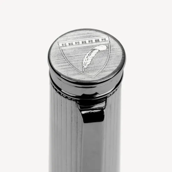 Ballpoint Pen Navy Pebble Women Aspinal Of London Luxury Engraved Pens
