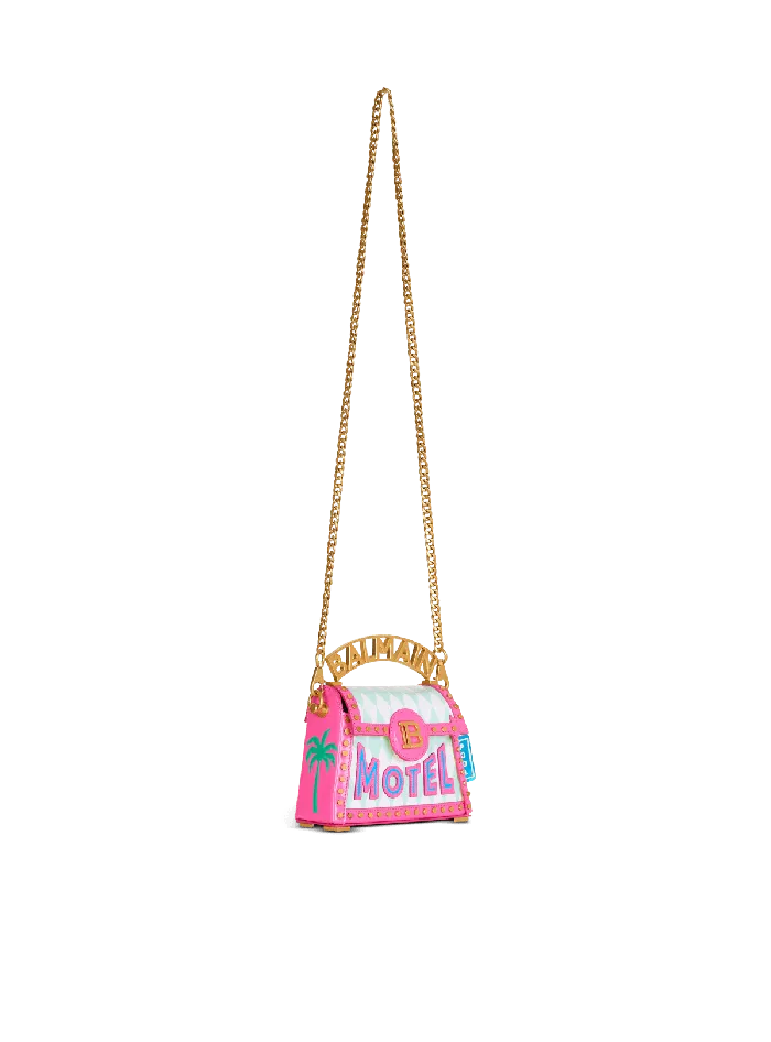 Balmain Handbags Women BBuzz Dynasty Small Bag In Printed Calfskin Multicolor