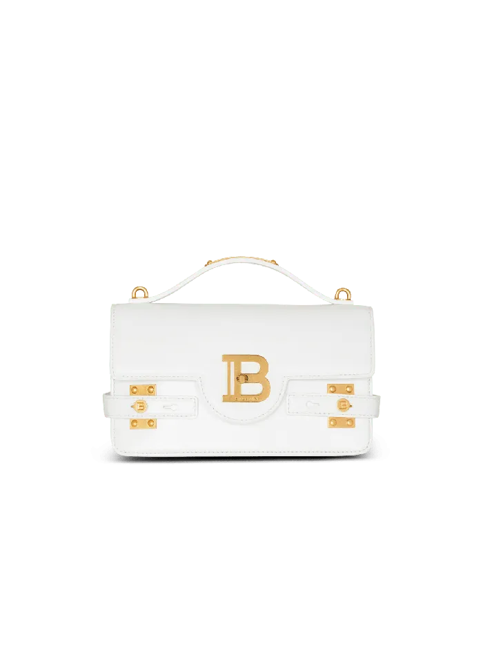 Balmain Handbags Women BBuzz Shoulder 24 Calfskin Bag White