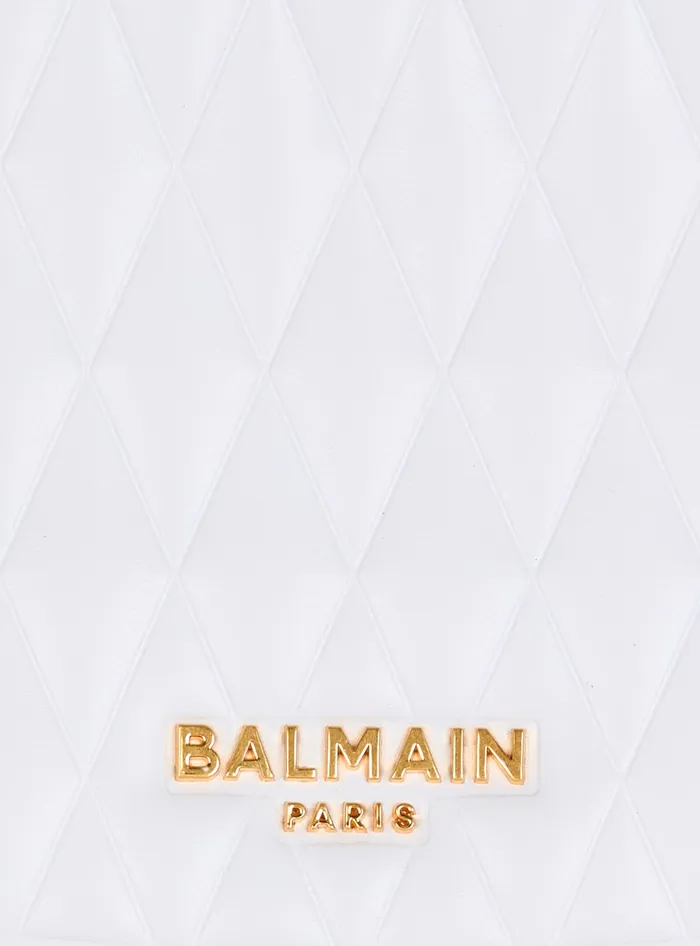Balmain Handbags Women Twotone Quilted Medium Jolie Madame Bag White
