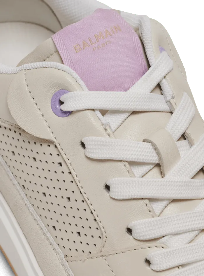 Balmain Sneakers Women BCourt Flip Leather Sneakers Beige