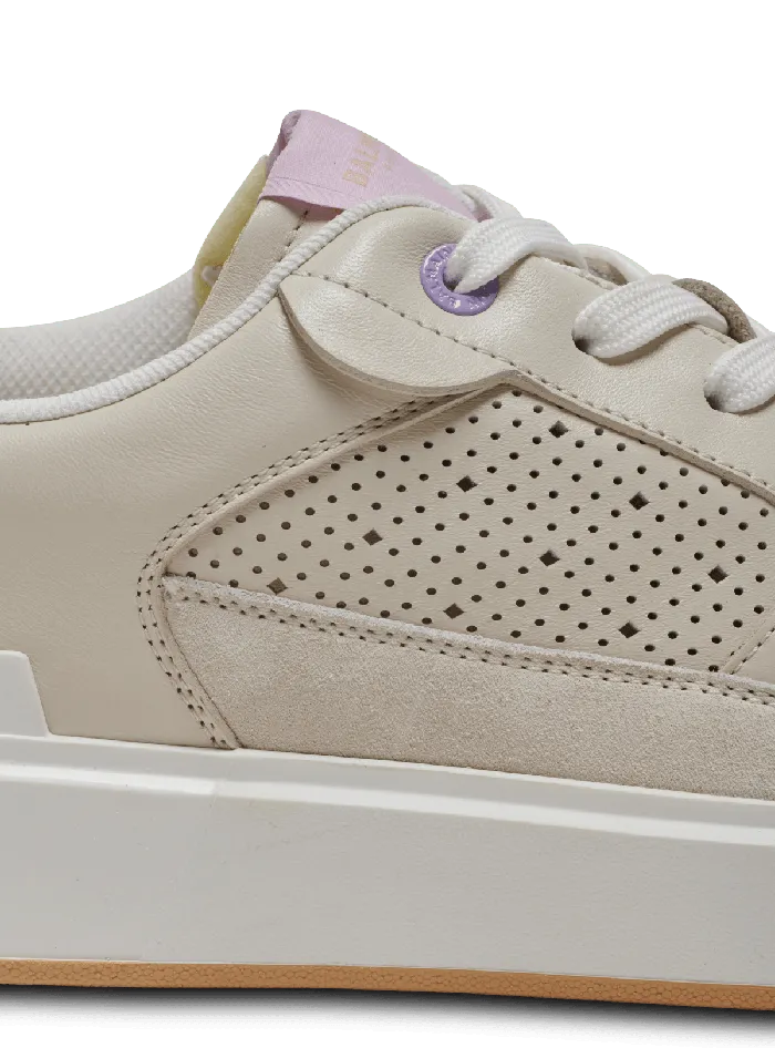Balmain Sneakers Women BCourt Flip Leather Sneakers Beige
