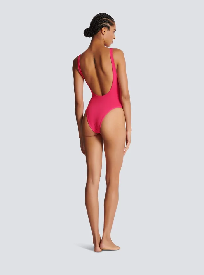 Balmain Swimwear Women Paris Swimsuit Pink