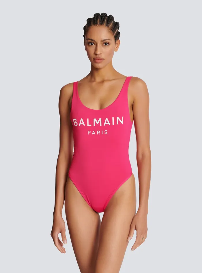 Balmain Swimwear Women Paris Swimsuit Pink