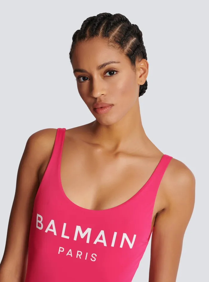 Balmain Swimwear Women Paris Swimsuit Pink