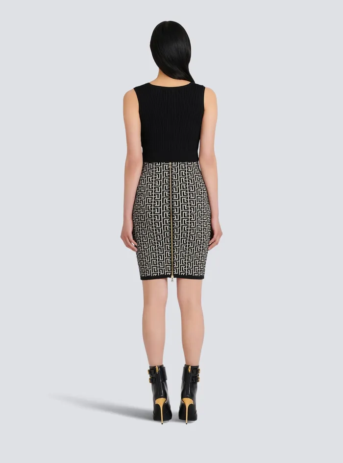 Balmain Tops And Shirts Women Ecodesigned Knit Crop Top Black