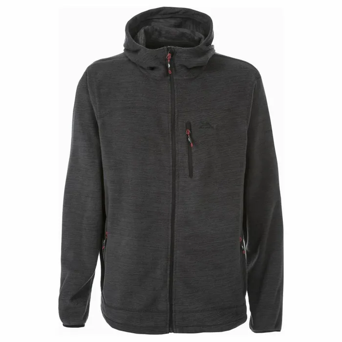 Barack Fleece Hoodie Black Marl Men Trespass Fleeces