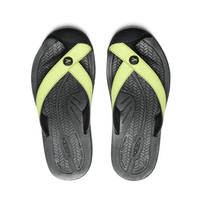 Barbados Daiquiri GreenBlack Leather FlipFlop Women KEEN Water Barbados Daiquiri GreenBlack Leather FlipFlop Women KEEN Water