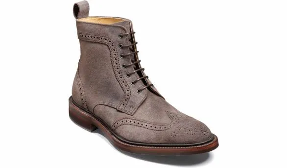 Barker Shoes Calder 8211 Grey Suede Grey Suede Mens