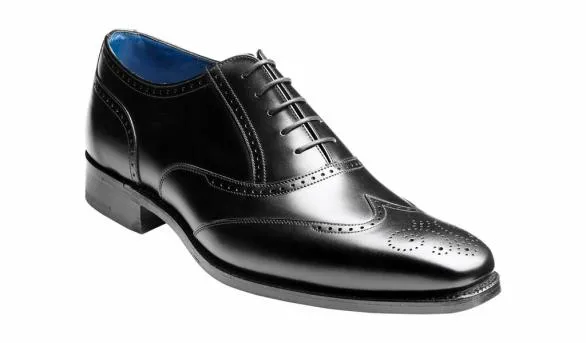 Barker Shoes Johnny 8211 Black Calf Brogue Black Calf Brogue Mens