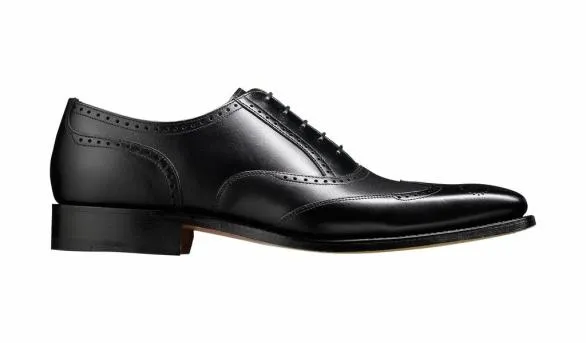 Barker Shoes Johnny 8211 Black Calf Brogue Black Calf Brogue Mens