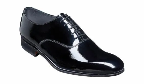 Barker Shoes Madeley 8211 Black Patent Oxford Black Patent Oxford Mens