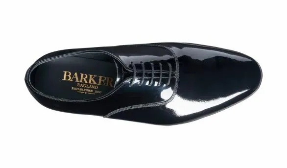 Barker Shoes Madeley 8211 Black Patent Oxford Black Patent Oxford Mens