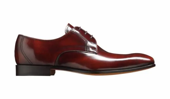 Barker Shoes Rutherford 8211 Burgundy HiShine Derby Burgundy Hishine Derby Mens