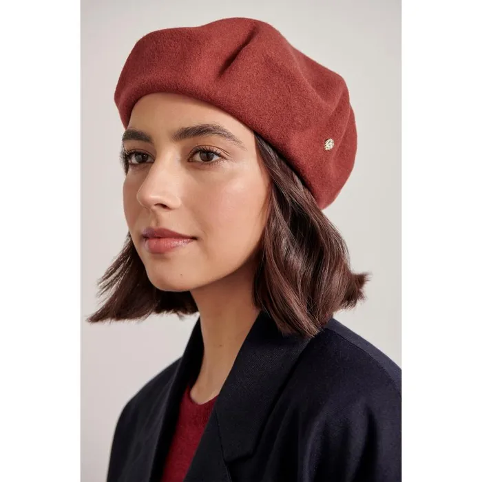 Beanies and Berets Hats Helen Kaminski Ali Deep Rust