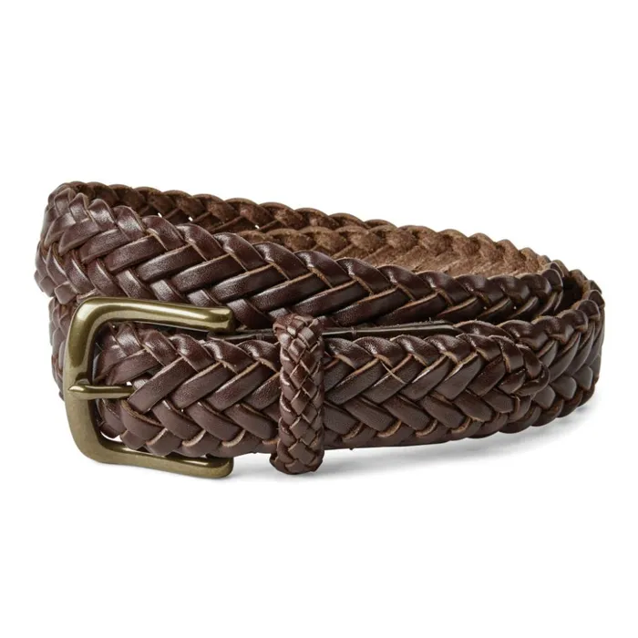 Belts Men Orvis Classic Latigo Braid Belt Brown