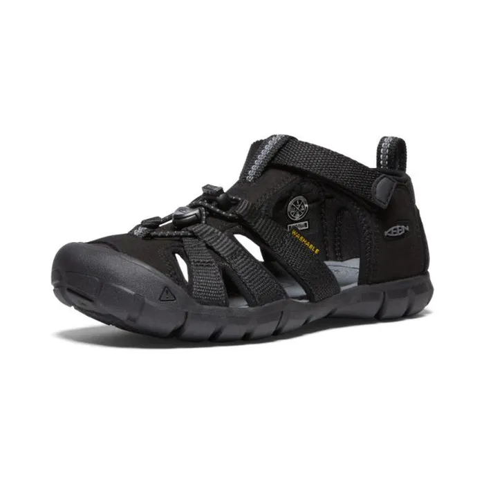 Big Kids039 Black Water Sandals 8211 Seacamp II CNX Kids KEEN Playground Big Kids039 Black Water Sandals 8211 Seacamp II CNX Kids KEEN Playground