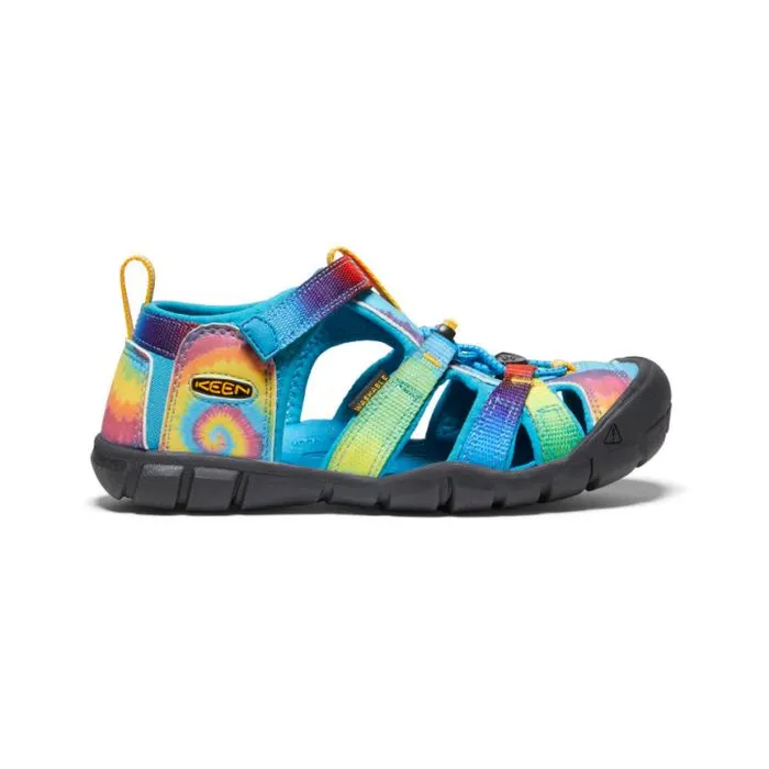 Big Kids039 Blue Tie Dye Water Sandals 8211 Seacamp II CNX Kids KEEN Big Kids