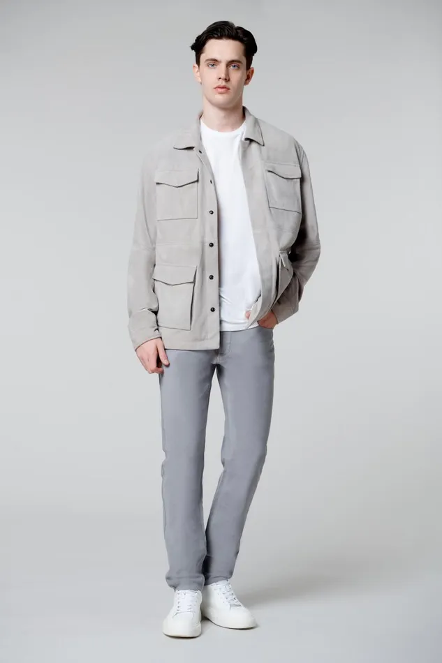 Blank Nyc Grey Shacket Men Jackets