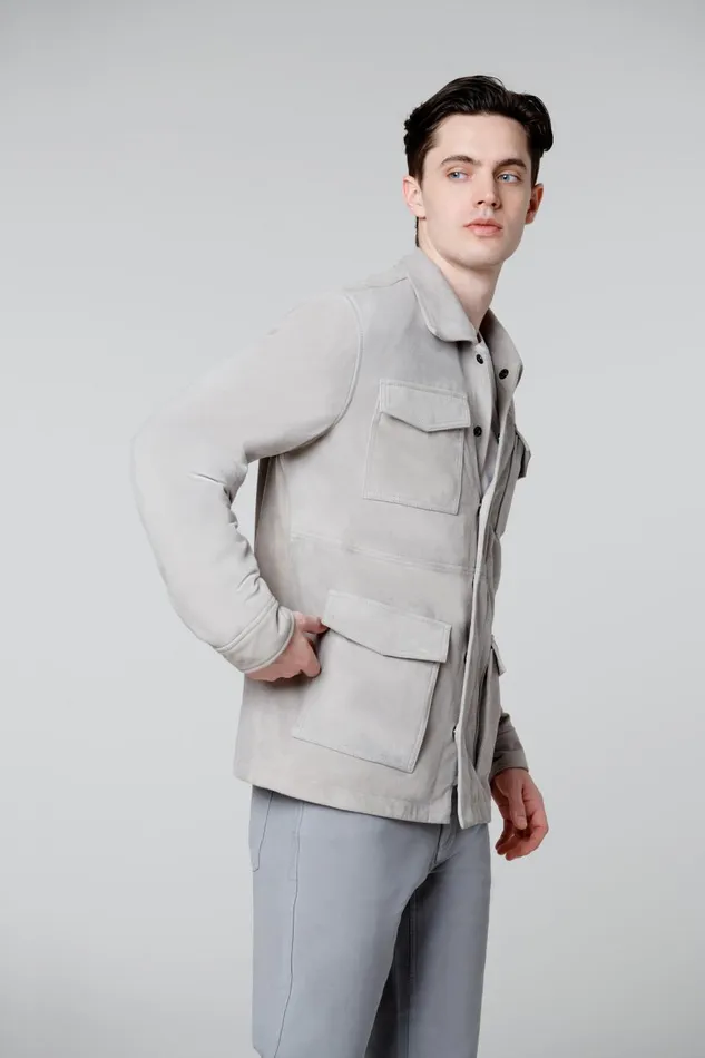 Blank Nyc Grey Shacket Men Jackets Blank Nyc Grey Shacket Men Jackets