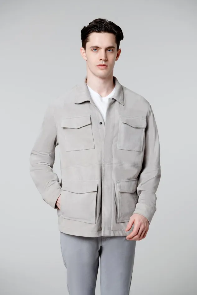 Blank Nyc Grey Shacket Men Jackets Blank Nyc Grey Shacket Men Jackets