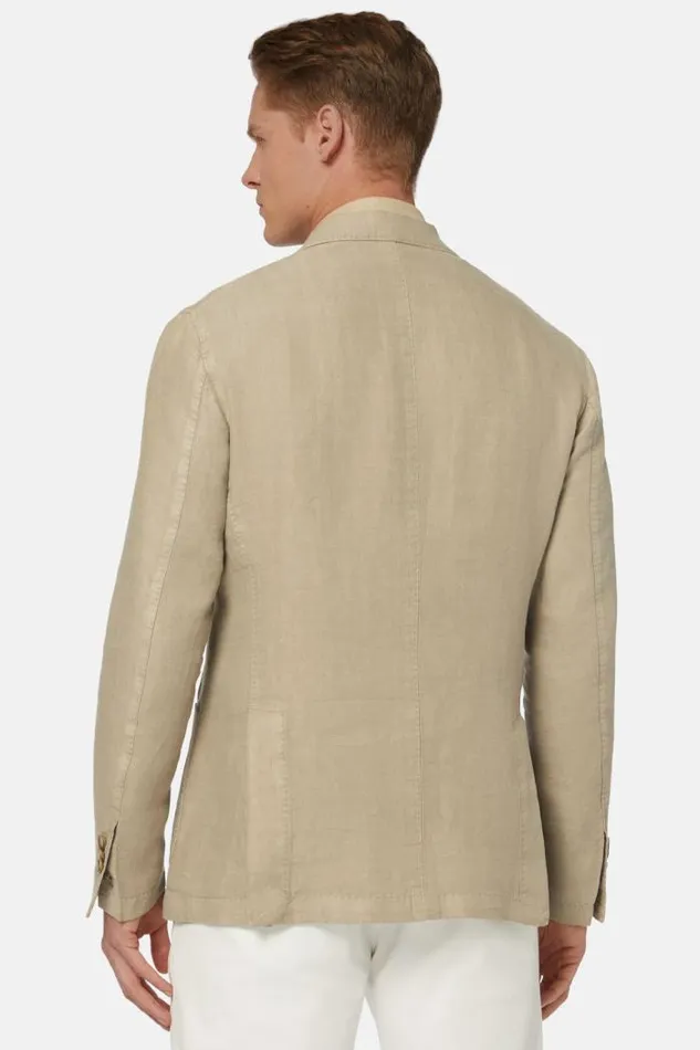 Blazers Men Boggi Milano Beige Herringbone Linen DoubleBreasted Jacket Beige Blazers Men Boggi Milano Beige Herringbone Linen DoubleBreasted Jacket Beige
