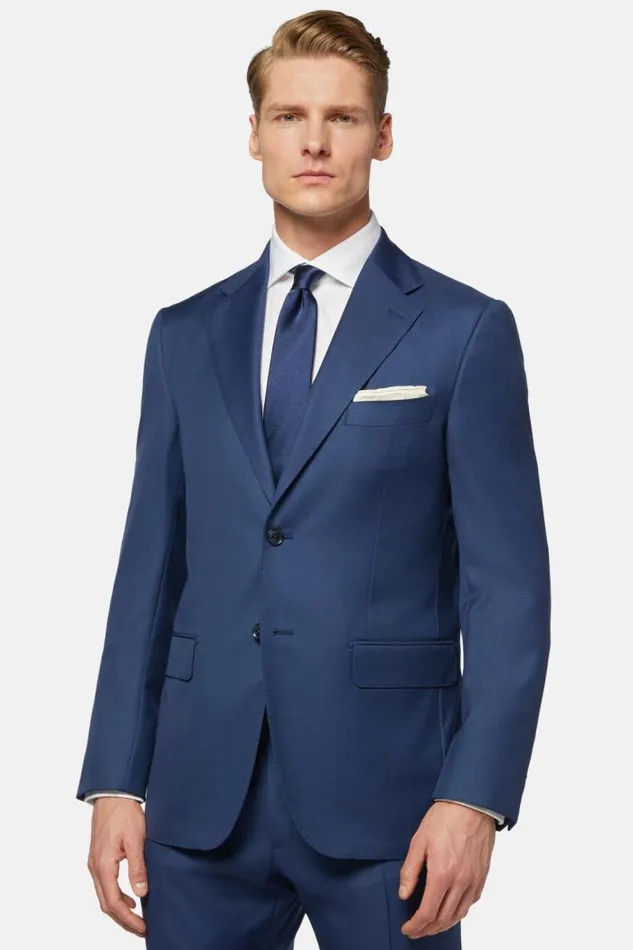 Blazers Men Boggi Milano Blue Grisaille Wool Jacket Blue Blazers Men Boggi Milano Blue Grisaille Wool Jacket Blue