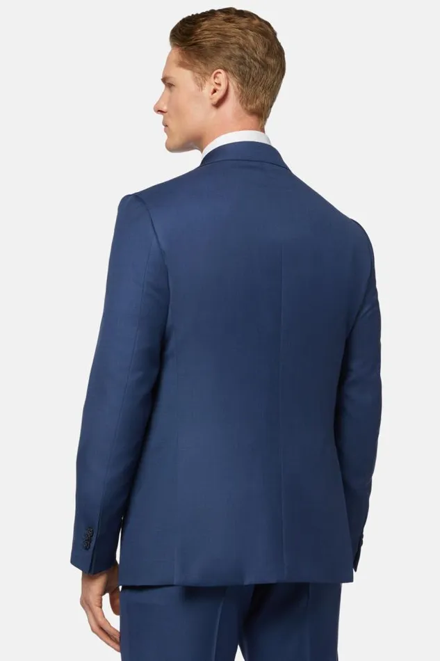 Blazers Men Boggi Milano Blue Grisaille Wool Jacket Blue Blazers Men Boggi Milano Blue Grisaille Wool Jacket Blue