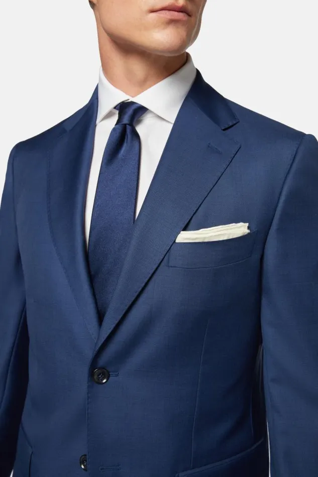 Blazers Men Boggi Milano Blue Grisaille Wool Jacket Blue Blazers Men Boggi Milano Blue Grisaille Wool Jacket Blue