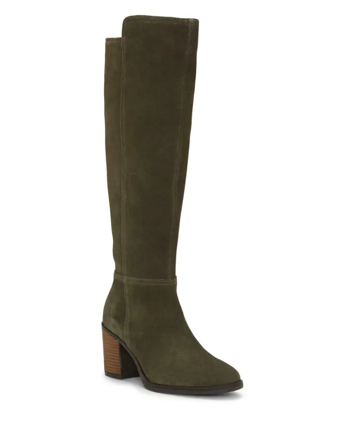 Bonnay KneeHigh Wide Calf Boot Dark Green Women Lucky Brand Shoes