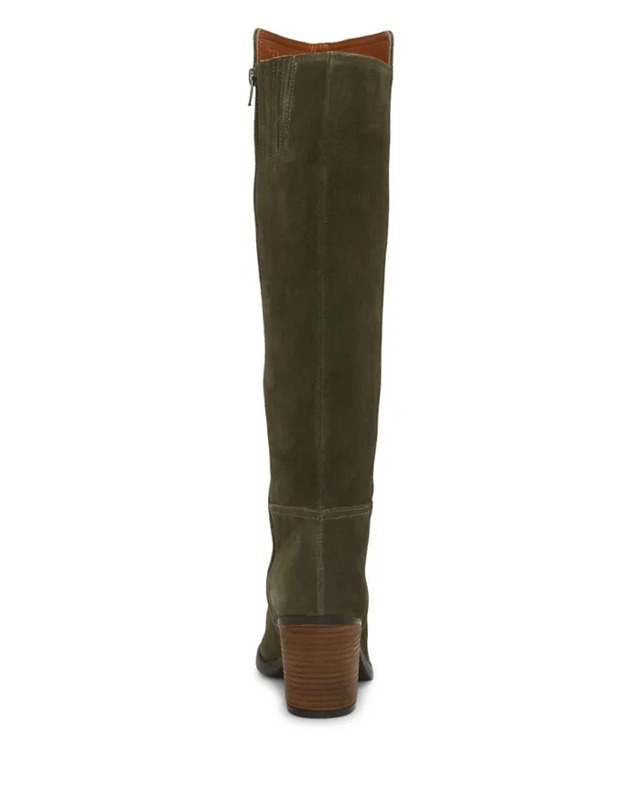 Bonnay KneeHigh Wide Calf Boot Dark Green Women Lucky Brand Shoes