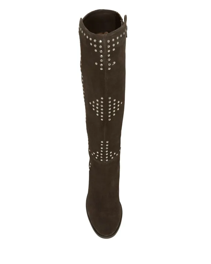 Bonnay Studded KneeHigh Boot Dark Grey Women Lucky Brand Shoes