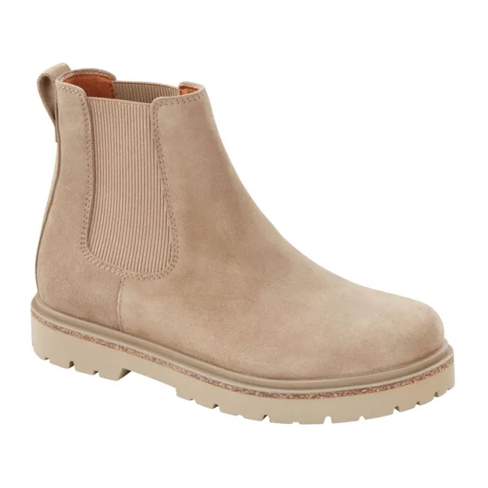 Boots Women Orvis Birkenstock Highwood Deep Blue Chelsea Boots Taupe
