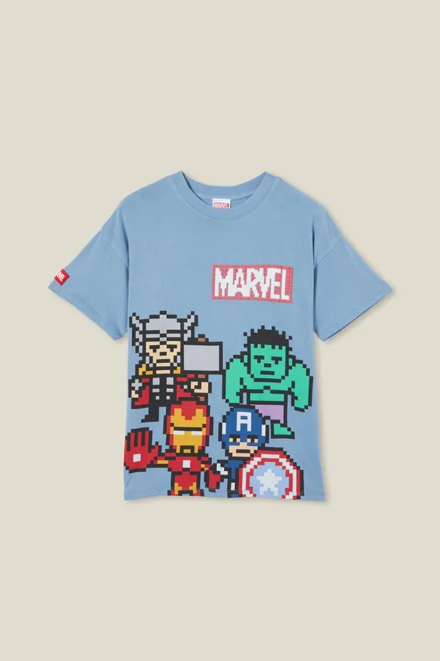 BoysGirls Tops and TShirts Cotton On License Quinn Short Sleeve Tee Lcn Mar Dusty Bluemarvel Group BoysGirls Tops and TShirts Cotton On License Quinn Short Sleeve Tee Lcn Mar Dusty Bluemarvel Group