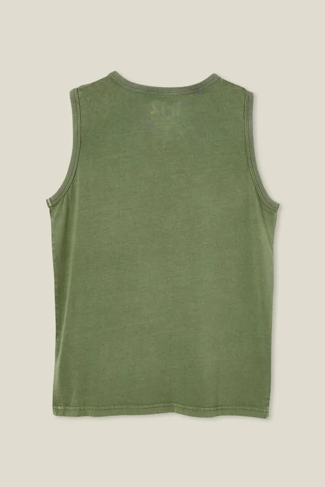 BoysGirls Tops and TShirts Cotton On The Eddy Essential Tank Swag Green Wash BoysGirls Tops and TShirts Cotton On The Eddy Essential Tank Swag Green Wash