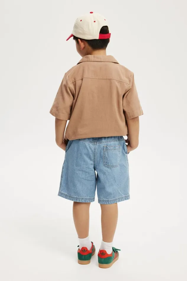 Boys Shorts Cotton On Eric Easy Short Bells Light Blue