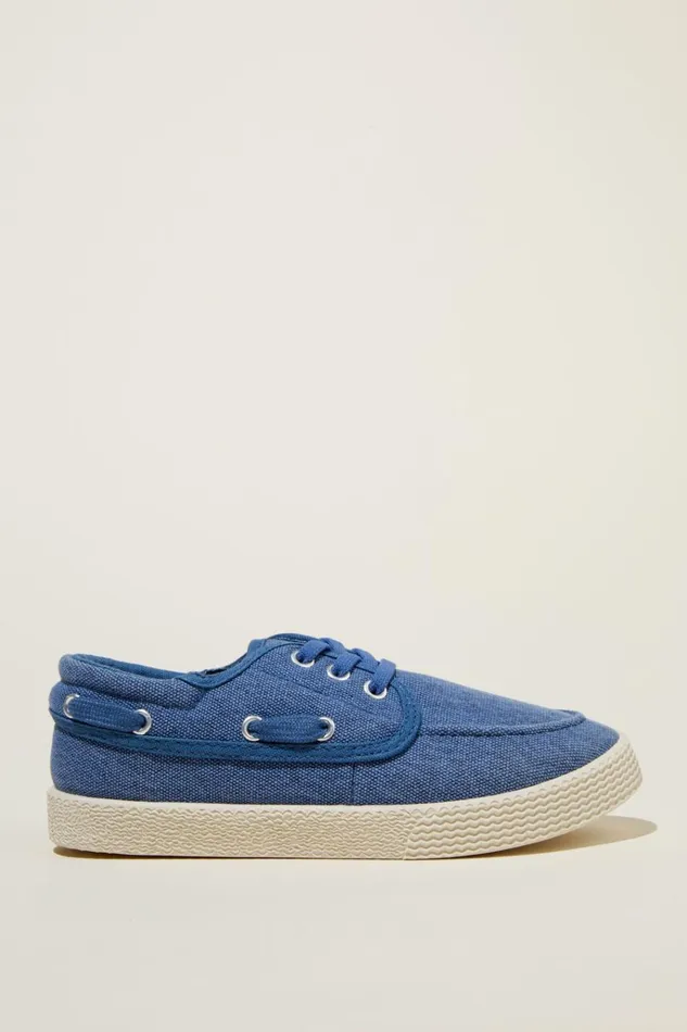 Boys Sneakers Cotton On Billy Boat Shoe In The Navy