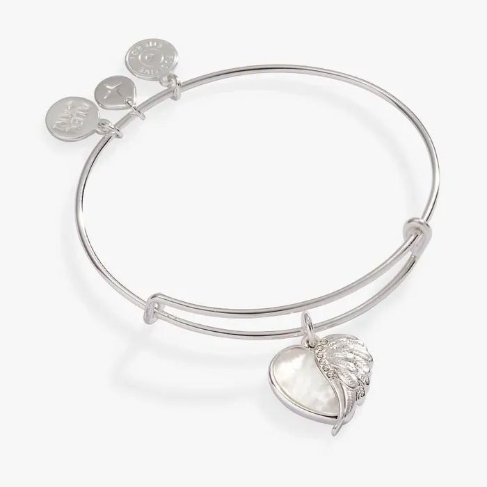 Bracelets Women Alex And Ani Wings Of Protection Charm Bangle Gold