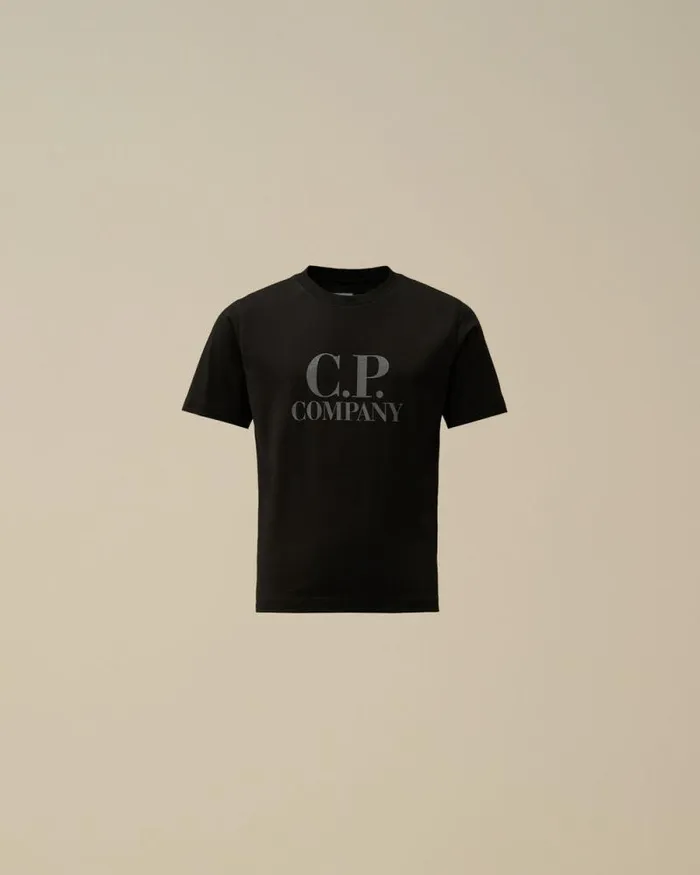 CP Company Clothing 23 U16 Cotton Jersey 301 Goggle TShirt Black 8211 Kids