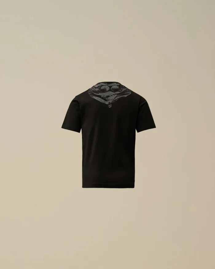 CP Company Clothing 23 U16 Cotton Jersey 301 Goggle TShirt Black 8211 Kids