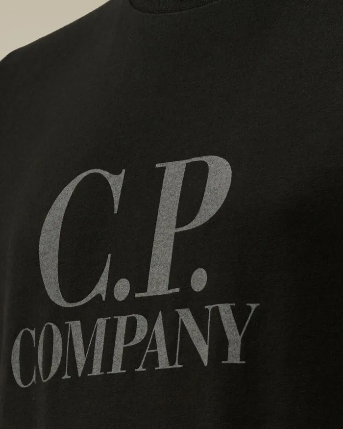 CP Company Clothing 23 U16 Cotton Jersey 301 Goggle TShirt Black 8211 Kids